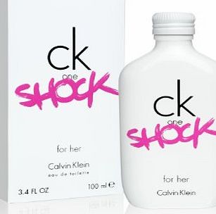 CK ONE SHOCK  For Her Eau De Toilette Spray 100ml