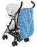 Clair De Lune Blue & White Stripes Fleece Pram