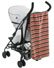 Clair De Lune Orange & Olive Stripe Fleece Pram