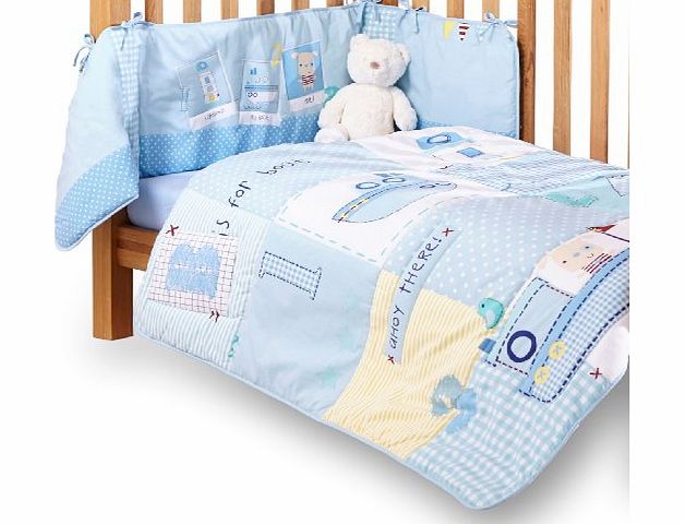 Clair de Lune Cot Bed Quilt and Bumper Set - Ahoy
