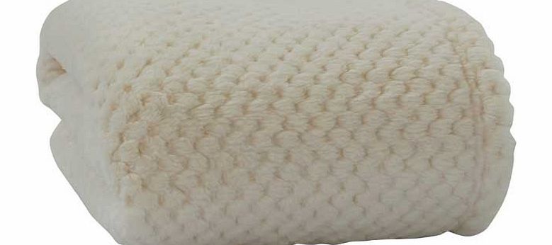 Clair de Lune Honeycomb Blanket - Cream