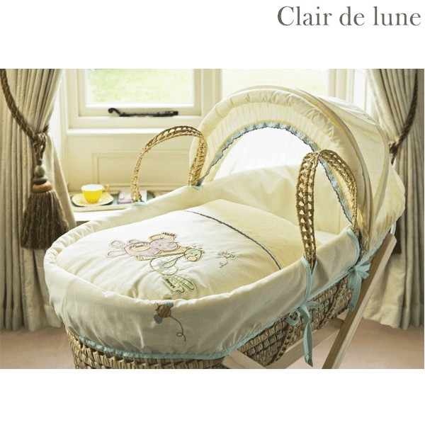 Clair de Lune Maddy and Henri - Moses Basket With Quilted