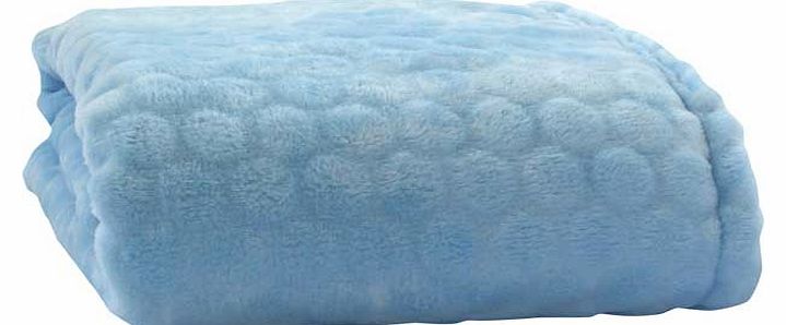 Marshmallow Pram Blanket - Blue