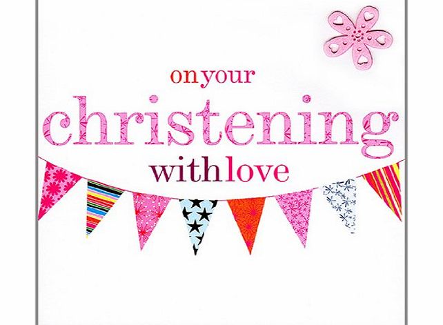 Claire Giles Sherbet Sundaes Christening Girl Card