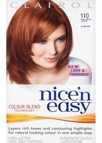 Clairol Nicen Easy Permanent Hair Colour - 110 Natural Light Auburn