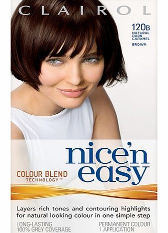 Clairol Nicen Easy Permanent Hair Colour - 120B Natural Dark Caramel Brown