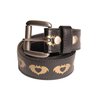 Clandestine Industries Belt - Gold Heart (Black)