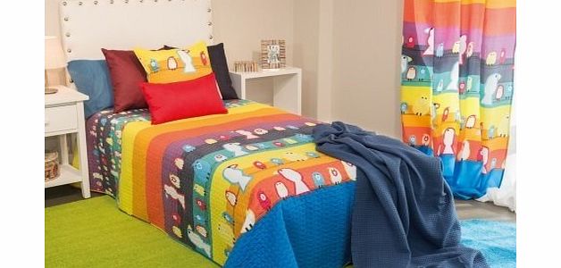 Clara Vidal - quilt stamped child solarium, bed 105: 200 x 260 cm, multicolor