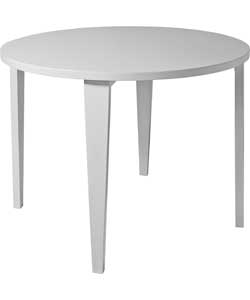 Claremont Round Dining Table - White