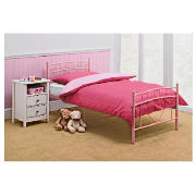 Clarinda Hearts Single Bed, Pink And Airsprung