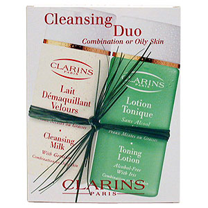 Clarins Cleansing Duo - Cleansing Milk / Toning Lotion Twin Pack For Combination or Oily Skin - Size: 200ml