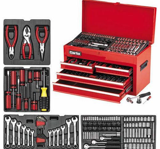 Clarke CHT497 Tool Set and Chest (242 Pieces)