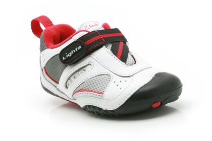 Clarks Amble Lights White Leather