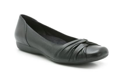 Clarks Audry Rose Black Leather