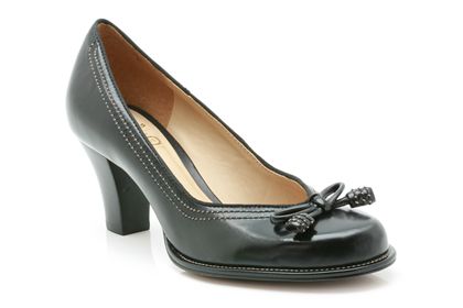 Clarks Bombay Lights Black Leather