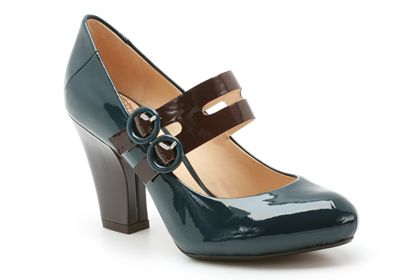 Clarks Circus Clown Blue Patent Leather