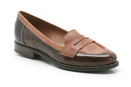 Clarks Crepe Suzette Brown Combi Leather