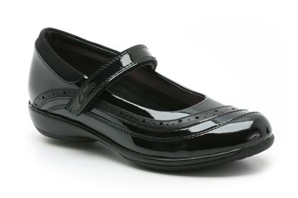 Daisy Dust Jnr Black Patent