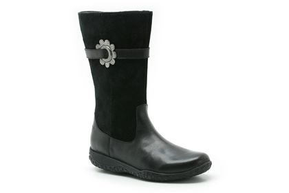 Clarks Daisy Fizz Jnr Black Leather