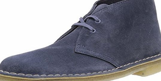 Clarks Desert Boot, Women Hi-Top Sneakers, Blue (Blue Suede), 7 UK (41 EU)