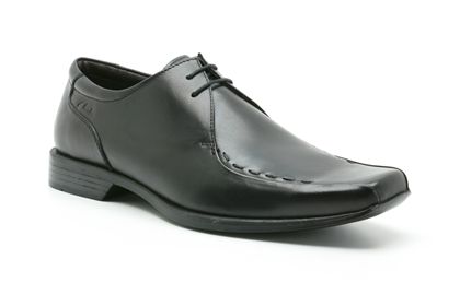 Clarks Fire Up Black Leather