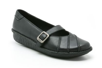 Clarks Funny Tale Black Leather