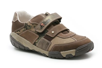Clarks Galaxy Run Jnr Brown Combi Leather