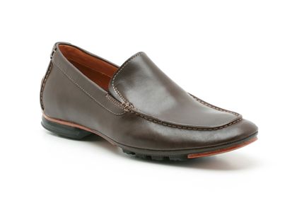 Clarks Gear Track Ebony Leather