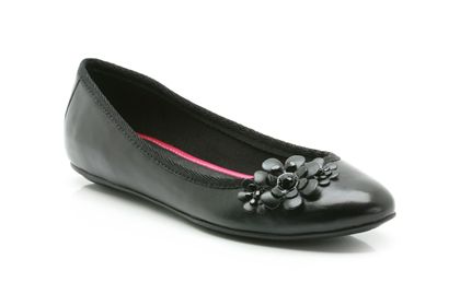 Clarks Gleaming Stone Black Leather