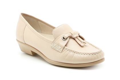 Clarks Glimpse Jazz Beige Leather