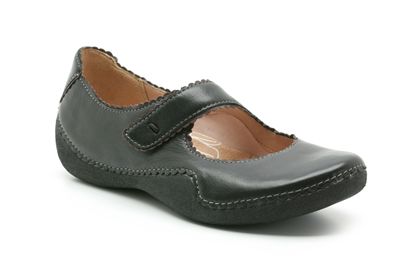 Clarks High Spirit Black Leather