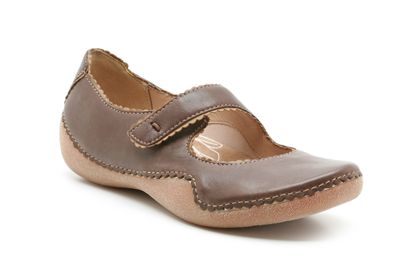 Clarks High Spirit Ebony Leather