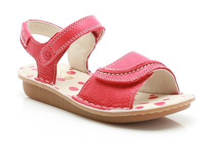 Clarks Home Girl Inf Red Leather