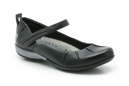 Clarks Inca Bar Black Leather