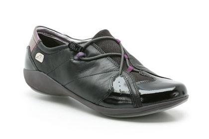 Clarks Indigo Slip Black Leather