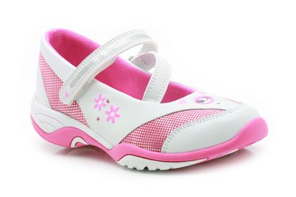 Clarks Inf Daisy Sun White/Pink Leather