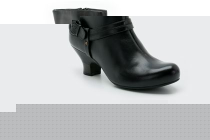 Keele Block Black Leather
