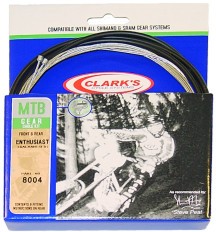Clarks MTB Gear Cable Galvanised - Complete