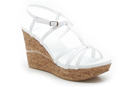 Clarks Palmerston Key White Leather