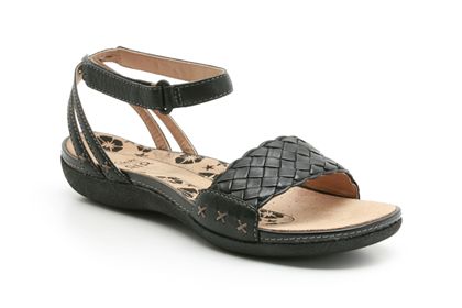 Clarks Pancake Day Black Leather