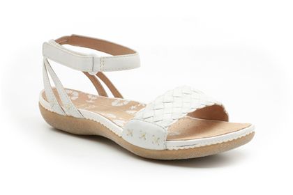 Clarks Pancake Day White Leather