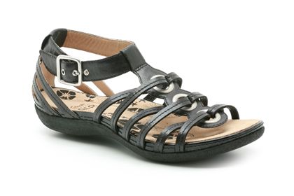 Clarks Pancake Mix Black Leather