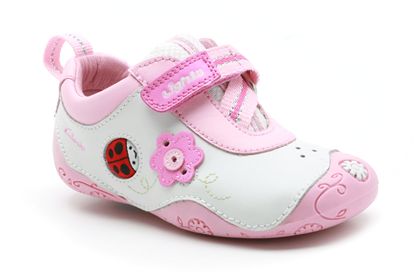 Clarks Precious Toes White Leather