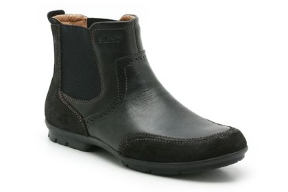Clarks Rhythm Motion Black Leather