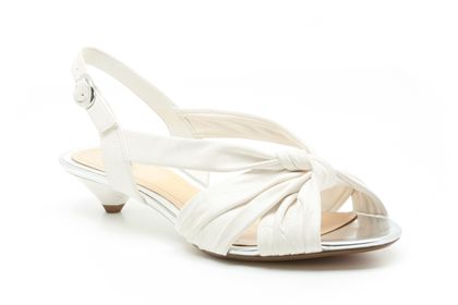 Clarks Shell Flower White Leather