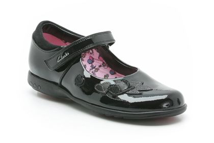 Clarks Trixibelle Inf Black Patent