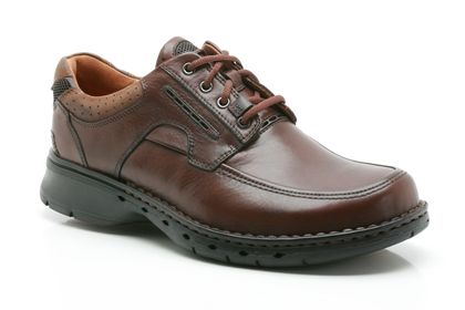 Clarks Un Bend Brown Leather