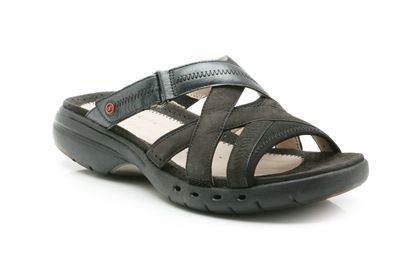 Clarks Un Piper Black Leather