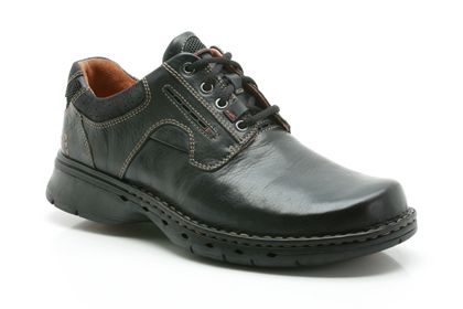 Clarks Un Ravel Black Leather