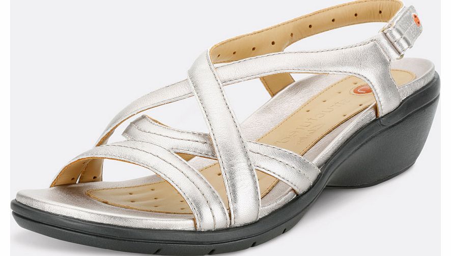 Clarks Un Spire Leather Wedge Sandals